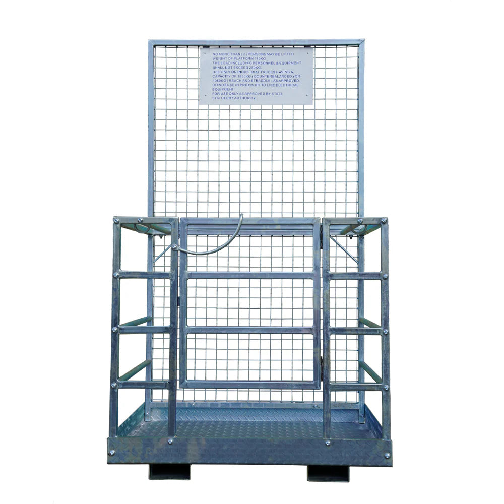 Landy Attachments Forklift Safety Cage Work Platforms | Size 36" × 36" &  48" × 45" | 8–30+ GPM | For Forklifts