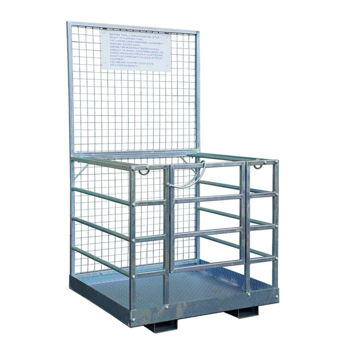 Landy Attachments Forklift Safety Cage Work Platforms | Size 36" × 36" &  48" × 45" | 8–30+ GPM | For Forklifts