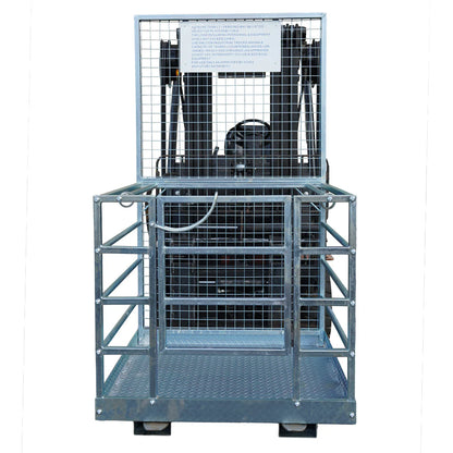Landy Attachments Forklift Safety Cage Work Platforms | Size 36" × 36" &  48" × 45" | 8–30+ GPM | For Forklifts