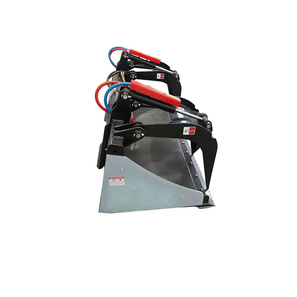 Landy Attachments Grapple Bucket | Widths 78" & 85" | 25-40 HP | 16 GPM | For Skid Steers, Tractors, ATVs & UTVs