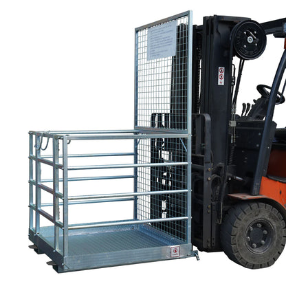 Landy Attachments Forklift Safety Cage Work Platforms | Size 36" × 36" &  48" × 45" | 8–30+ GPM | For Forklifts