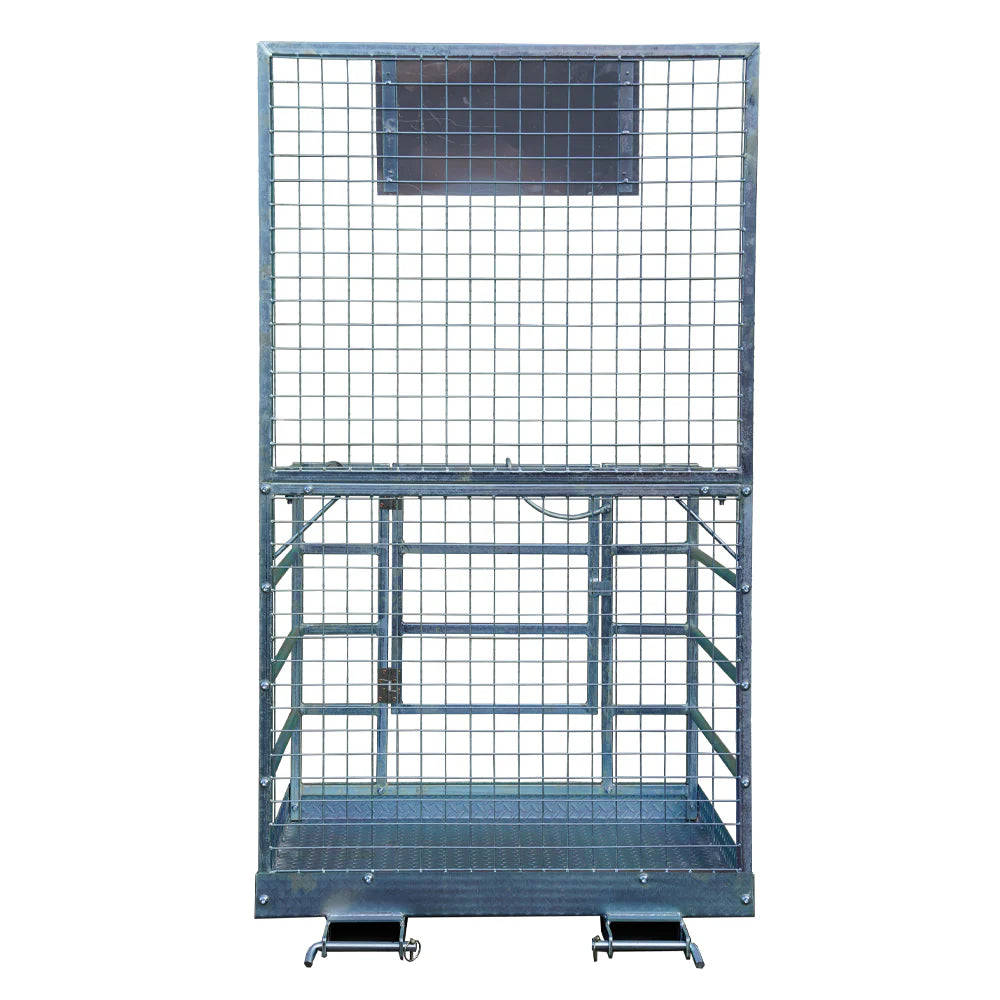 Landy Attachments Forklift Safety Cage Work Platforms | Size 36" × 36" &  48" × 45" | 8–30+ GPM | For Forklifts
