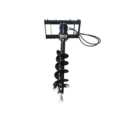 Landy Attachments Auger Drive & Drill Bit | Auger Diameter 9" | Drill Pipe Length 45" | 20 GPM | For Skid Steers