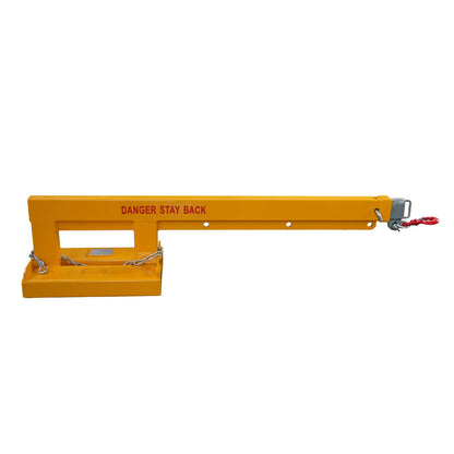 Landy Attachments Crane Jibs (Fixed & Tilt) | Capacity 5500–9900 lb | Short & Long Reach | 8-30 GPM | 2-5 Tons | For Forklifts, Skid Steers & Excavators