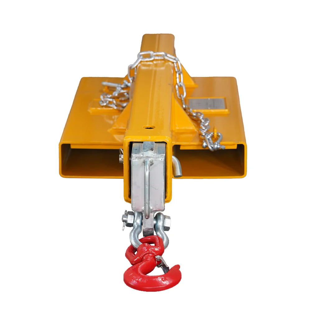 Landy Attachments Crane Jibs (Fixed & Tilt) | Capacity 5500–9900 lb | Short & Long Reach | 8-30 GPM | 2-5 Tons | For Forklifts, Skid Steers & Excavators