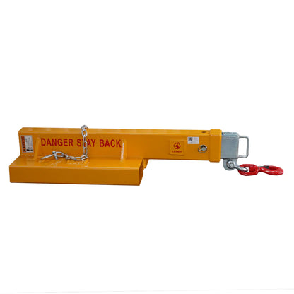 Landy Attachments Crane Jibs (Fixed & Tilt) | Capacity 5500–9900 lb | Short & Long Reach | 8-30 GPM | 2-5 Tons | For Forklifts, Skid Steers & Excavators