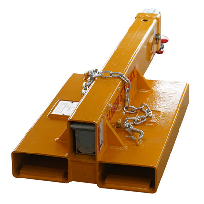 Landy Attachments Crane Jibs (Fixed & Tilt) | Capacity 5500–9900 lb | Short & Long Reach | 8-30 GPM | 2-5 Tons | For Forklifts, Skid Steers & Excavators
