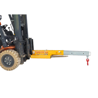 Landy Attachments Crane Jibs (Fixed & Tilt) | Capacity 5500–9900 lb | Short & Long Reach | 8-30 GPM | 2-5 Tons | For Forklifts, Skid Steers & Excavators