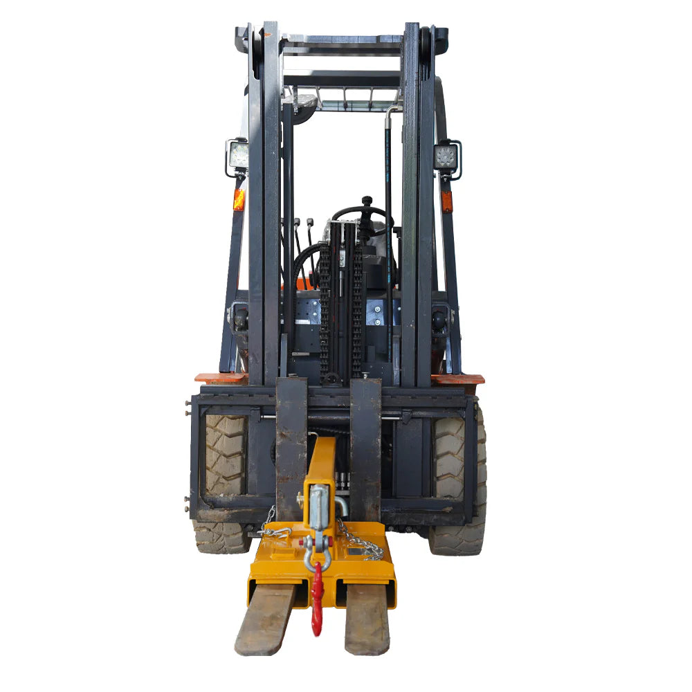 Landy Attachments Crane Jibs (Fixed & Tilt) | Capacity 5500–9900 lb | Short & Long Reach | 8-30 GPM | 2-5 Tons | For Forklifts, Skid Steers & Excavators