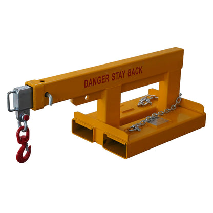 Landy Attachments Crane Jibs (Fixed & Tilt) | Capacity 5500–9900 lb | Short & Long Reach | 8-30 GPM | 2-5 Tons | For Forklifts, Skid Steers & Excavators