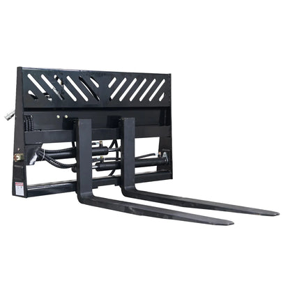 Landy Attachments Pallet Forks | Frame Width 48" | 16 GPM | For Skid Steers & Loaders