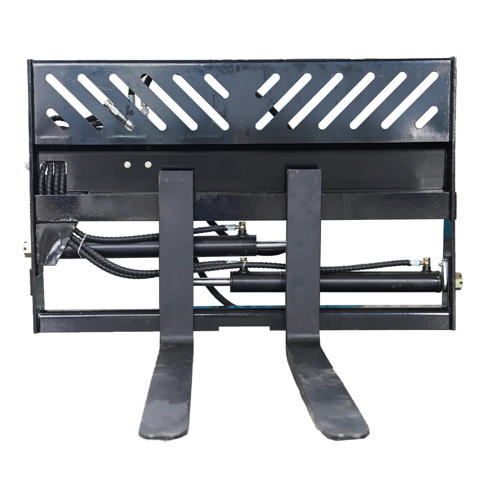 Landy Attachments Pallet Forks | Frame Width 48" | 16 GPM | For Skid Steers & Loaders