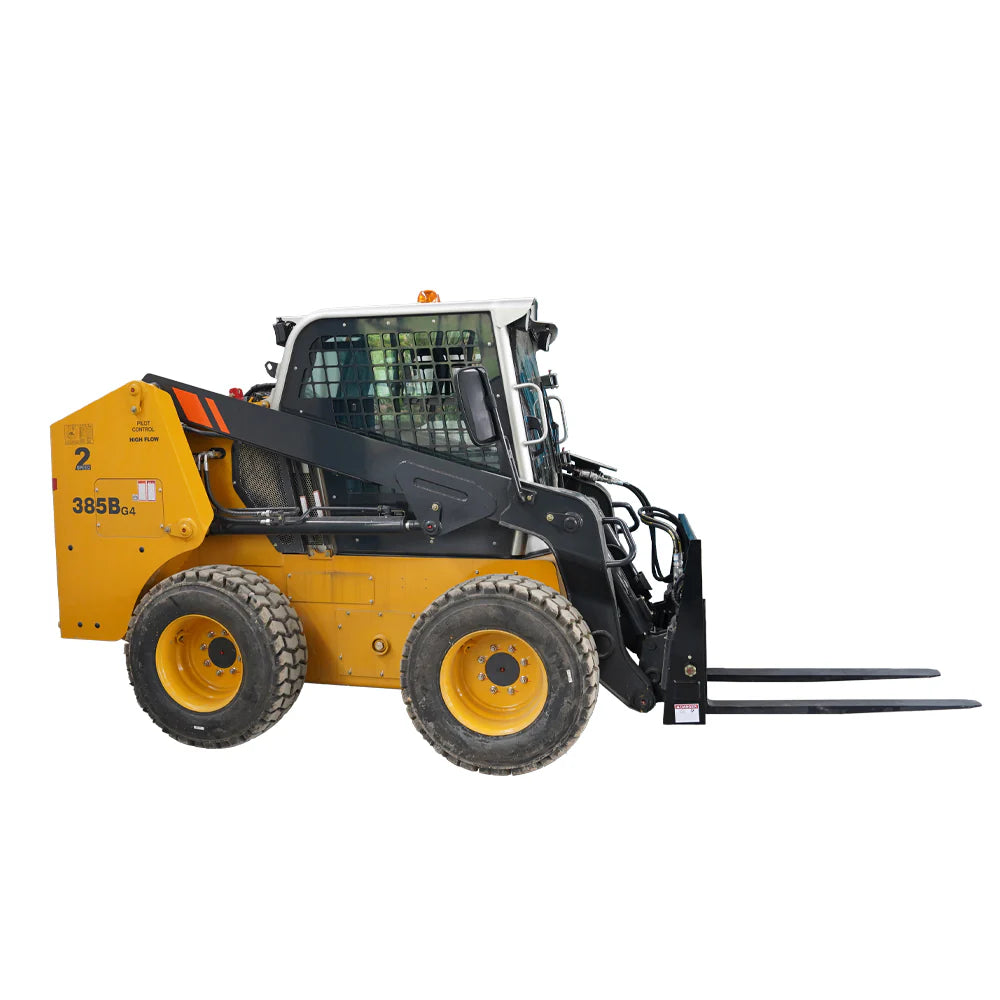 Landy Attachments Pallet Forks | Frame Width 48" | 16 GPM | For Skid Steers & Loaders