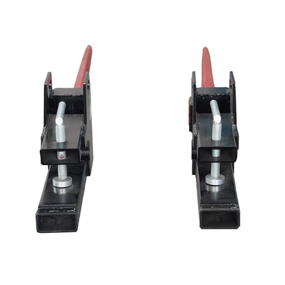 Landy Attachments Clamp-On Bale Spear | Spear Length 43" | 8-30+ GPM | 20-35 HP | For Loaders, Tractors & Skid Steers