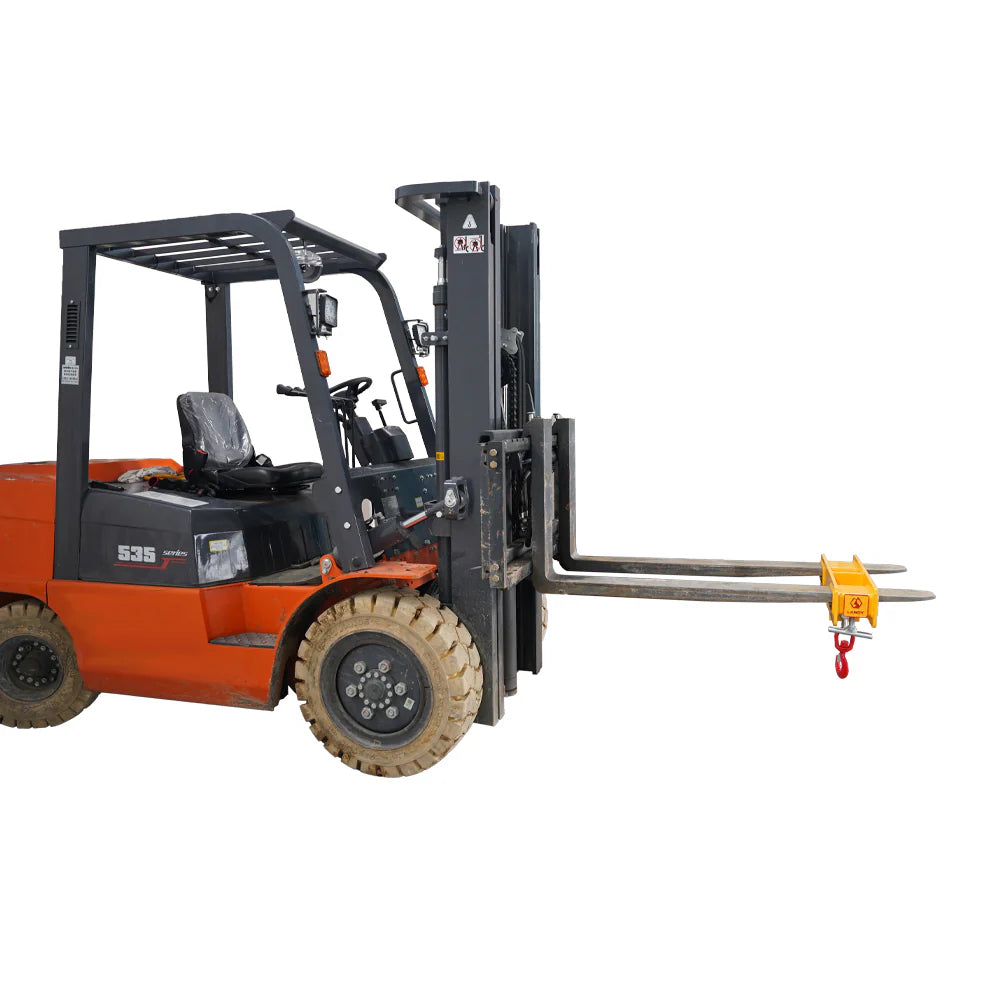 Landy Attachments Crane Jibs (Fixed & Tilt) | Capacity 5500–9900 lb | Short & Long Reach | 8-30 GPM | 2-5 Tons | For Forklifts, Skid Steers & Excavators