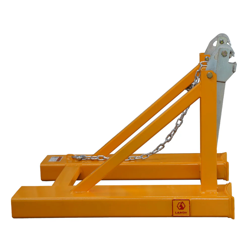 Landy Attachments Parrot Beak Double Drum Lifter | Width 40" | 8-30+ GPM | For Forklifts