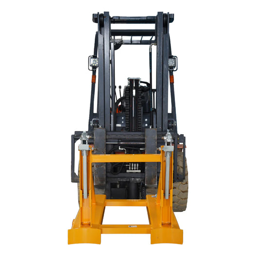 Landy Attachments Parrot Beak Double Drum Lifter | Width 40" | 8-30+ GPM | For Forklifts