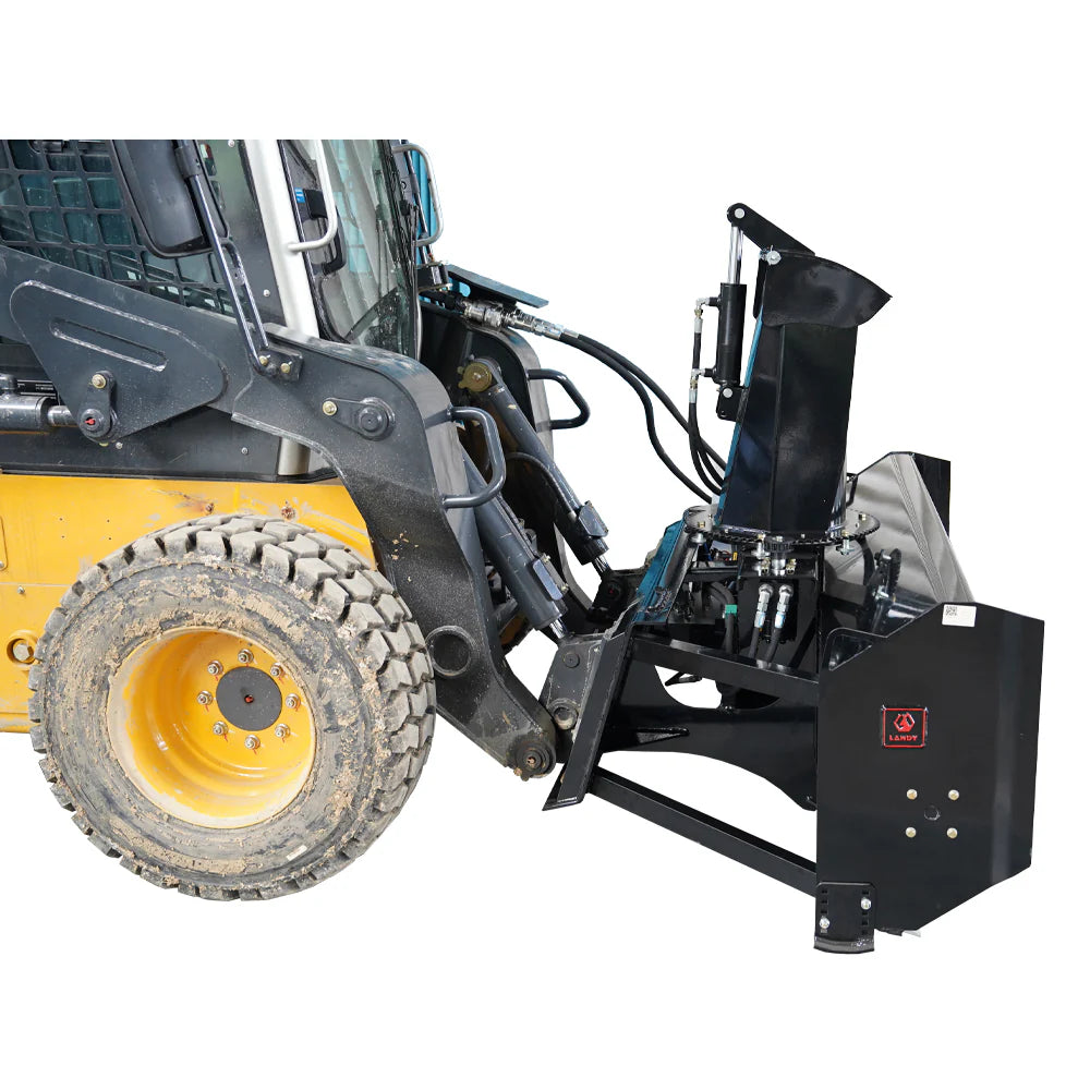 Landy Attachments Snow Blower | Width 72" | 20-35 GPM | 20-35 HP | For Skid Steers, Tractors & UTVs