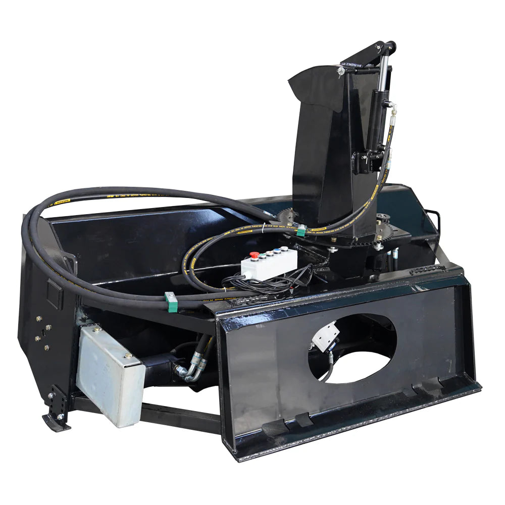 Landy Attachments Snow Blower | Width 72" | 20-35 GPM | 20-35 HP | For Skid Steers, Tractors & UTVs