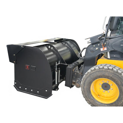 Landy Attachments Trip Edge Snow Pusher | Width 84" | 12-25 GPM | 20-35 HP | For Skid Steers, Loaders & Tractors