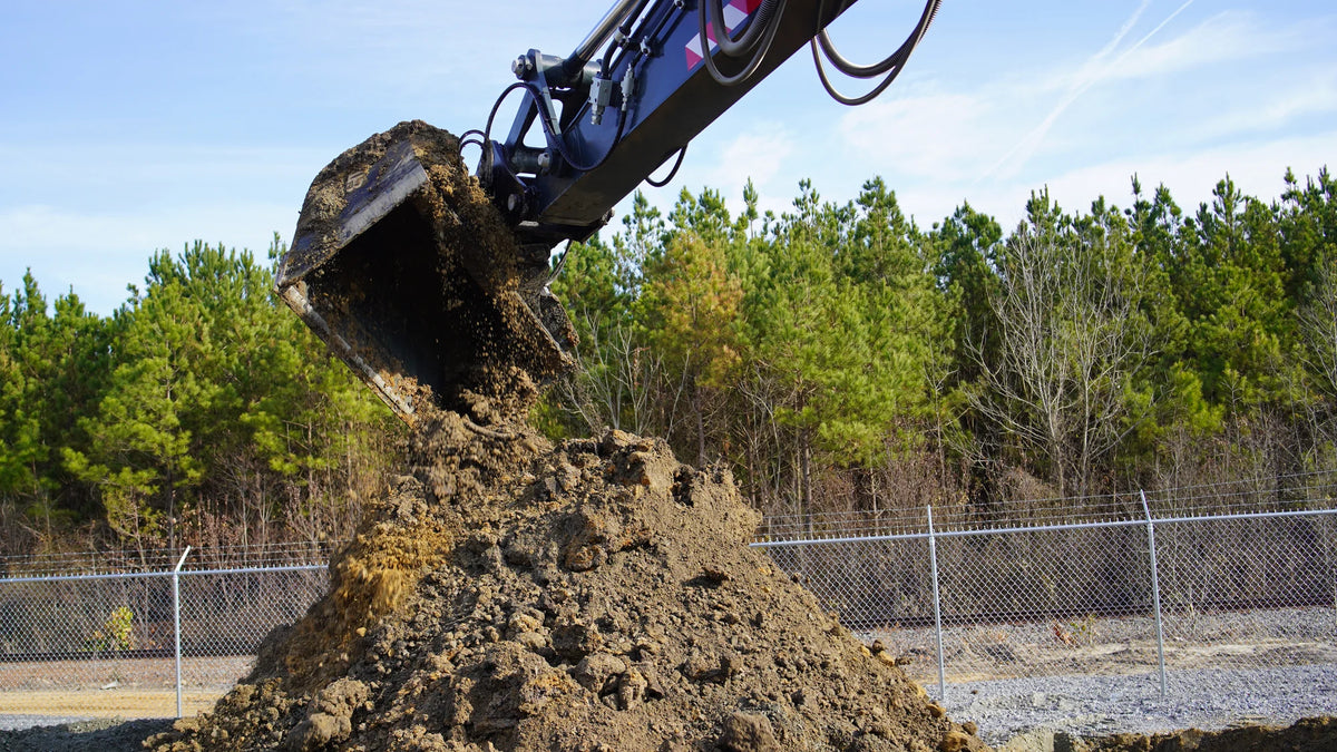 Werk-Brau Hydraulic Tilting Grading Bucket | Width 48–84" | 12–50 Tons | For Excavator