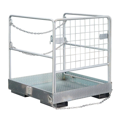 Landy Attachments Forklift Safety Cage Work Platforms | Size 36" × 36" &  48" × 45" | 8–30+ GPM | For Forklifts