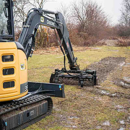 Mongo Attachments Soil Conditioner | Model MPRD148H | Size 48" Drum | 20 GPM | 3,000 PSI | 2.5–8 Ton | For Excavators