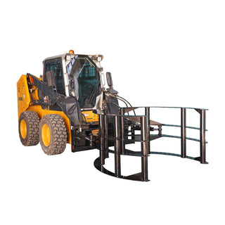Landy Attachments Hay Bale Grapple | Width 57.6" | 15 GPM | 20–25 HP | For Skid Steer, Tractor, ATV & UTV