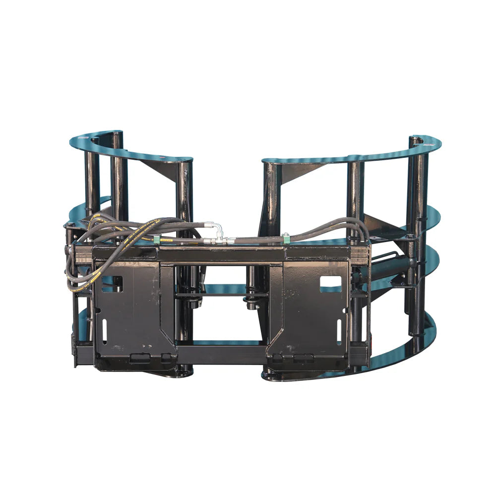 Landy Attachments Hay Bale Grapple | Width 57.6" | 15 GPM | 20–25 HP | For Skid Steer, Tractor, ATV & UTV