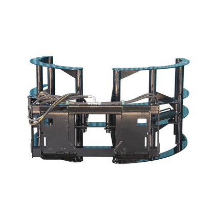 Landy Attachments Hay Bale Grapple | Width 57.6" | 15 GPM | 20–25 HP | For Skid Steer, Tractor, ATV & UTV