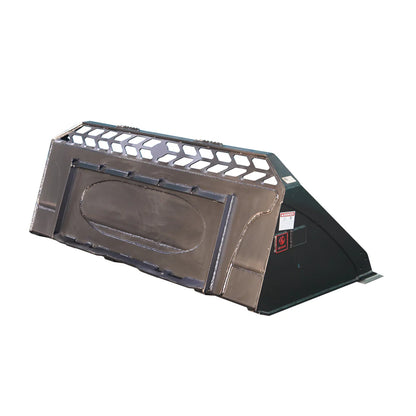 Landy Attachment HD Snow/Mulch Bucket | Bucket Width 72” | 12-25 GPM | 35-40 HP | For Skid Steers, Tractors, UTVs & Loaders