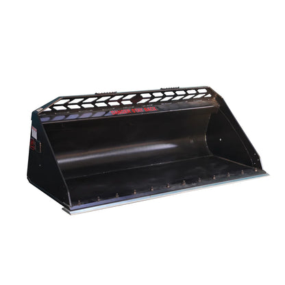 Landy Attachment HD Snow/Mulch Bucket | Bucket Width 72” | 12-25 GPM | 35-40 HP | For Skid Steers, Tractors, UTVs & Loaders