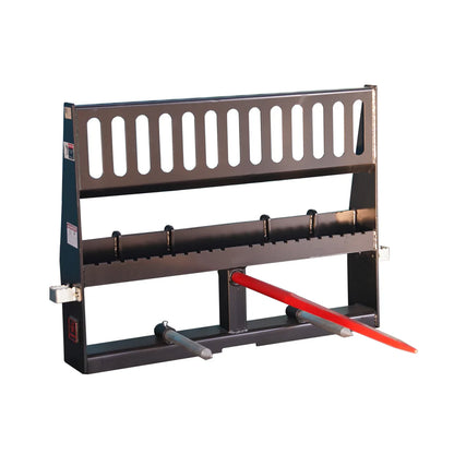 Landy Attachments HD Pallet Forks & Hay Spear Combo | Width 48" | 8-30+ GPM | For Skid Steers