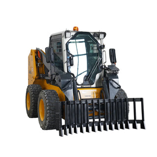 Landy Attachments HD Stick Rake | Width 71" | 12-25 GPM | 20-35 HP | For Skid Steers, Tractors, ATVs & UTVs