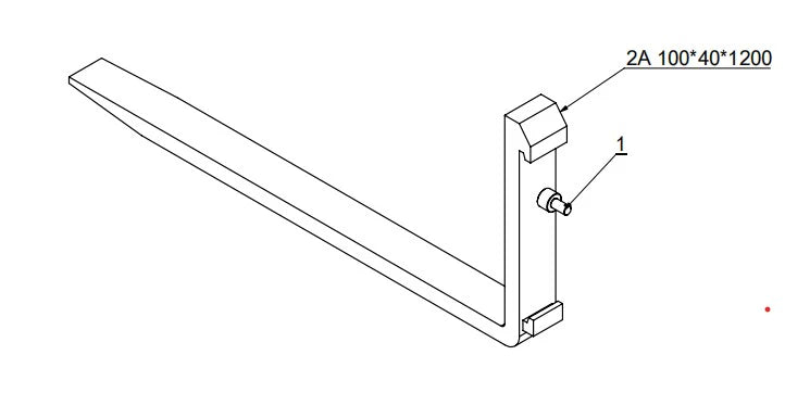 Landy Attachments Pallet Forks Combo | Width 46–48″ | 45–55 HP | For Tractors & Loaders