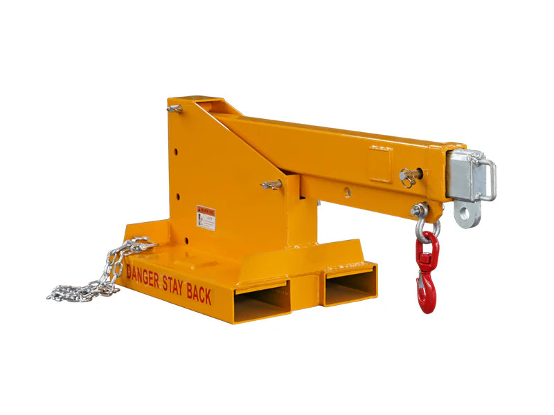 Landy Attachments Crane Jibs (Fixed & Tilt) | Capacity 5500–9900 lb | Short & Long Reach | 8-30 GPM | 2-5 Tons | For Forklifts, Skid Steers & Excavators