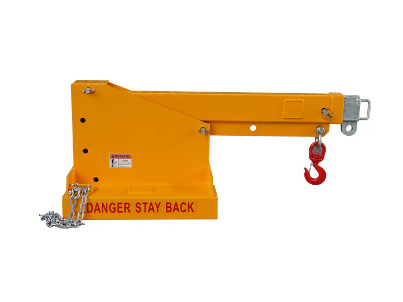 Landy Attachments Crane Jibs (Fixed & Tilt) | Capacity 5500–9900 lb | Short & Long Reach | 8-30 GPM | 2-5 Tons | For Forklifts, Skid Steers & Excavators