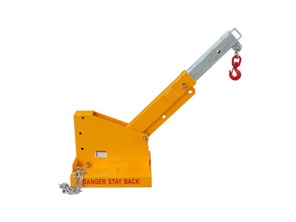 Landy Attachments Crane Jibs (Fixed & Tilt) | Capacity 5500–9900 lb | Short & Long Reach | 8-30 GPM | 2-5 Tons | For Forklifts, Skid Steers & Excavators