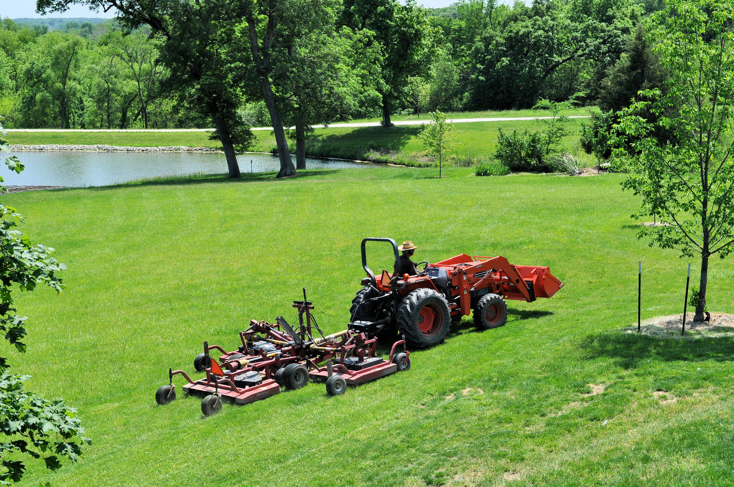 Progressive Turf Equipment Inc. Tri-Deck Finishing Mower | Model TD65 | Cutting Width 15' 6" | 30–50 HP | For Tractor