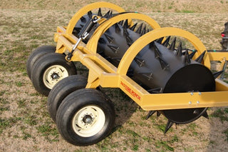 Durabilt | Pasture Punch Aerator With Smooth Roller | Models PP08/SR, PP10/SR & PP12/SR | Widths 8' To 12' | Hydraulic Cylinder 3"x8" To 4"x8" | Horsepower 45–85 HP | For Tractors
