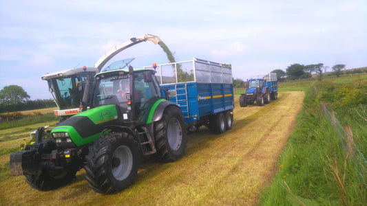 Fleming 12 Tonne Monocoque Tipping Trailer | Model TR12 | Width 7' 11" | 12 Tons | 20 To 30 GPM | 40 To 60 HP | For Tractors, Skid Steers, Loaders & UTVs