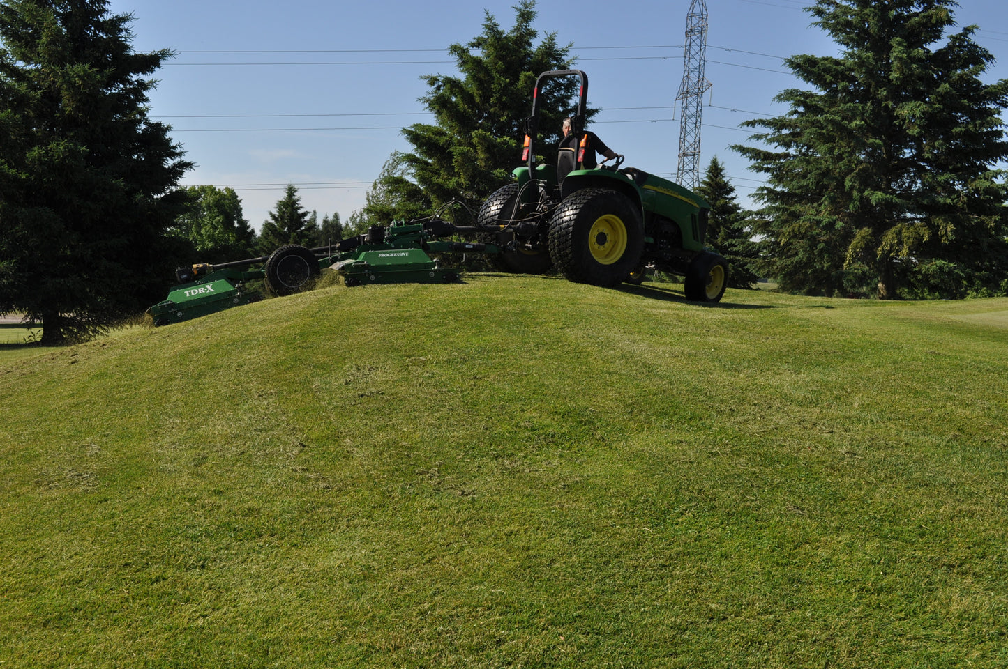 Progressive Turf Equipment Inc. Tri-Deck Roller Finishing Mower | Model TDR-X | Cutting Width 10' 6" | 35–45 HP | For Tractors