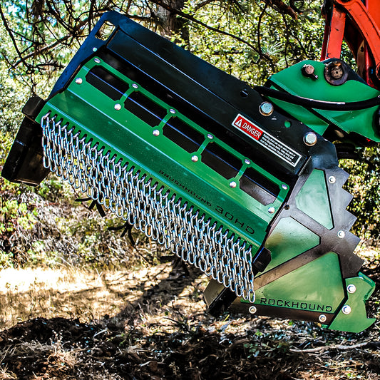 Brush-Hound Heavy Duty Flail Brush Mower Shredder | Model HD-30EX | Cutting Width 30" inches | For Excavator