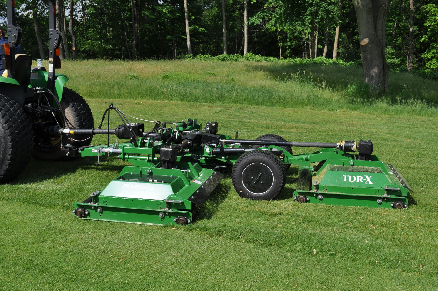 Progressive Turf Equipment Inc. Tri-Deck Roller Finishing Mower | Model TDR-X | Cutting Width 10' 6" | 35–45 HP | For Tractors