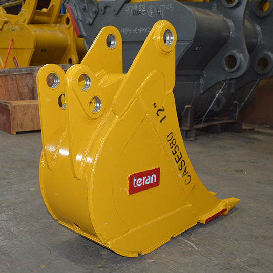 Teran Heavy-Duty Excavator Bucket | Model BKT-580N | Digging Widths 12", to 30" Inch | Capacity 0.09 to 0.27 Cubic Meters | For Excavators