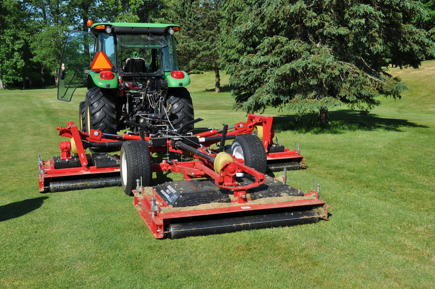 Progressive Turf Equipment Inc. Tri-Deck Roller Finishing Mower | Model TDR-12 | Cutting Width 12' | 25–40 HP | For Tractor