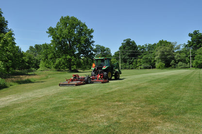 Progressive Turf Equipment Inc. Tri-Deck Roller Finishing Mower | Model TDR-12 | Cutting Width 12' | 25–40 HP | For Tractor