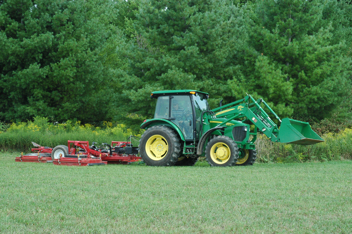 Progressive Turf Equipment Inc. Tri-Deck Roller Finishing Mower | Model TDR-12 | Cutting Width 12' | 25–40 HP | For Tractor