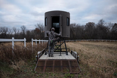 Bank Outdoors Stump 4 WTP Pro Phantom | Model ST4WPPH | Width 77” | Pro-Grade Hunting Performance | For Universal Elevated Stand & Ground Setup