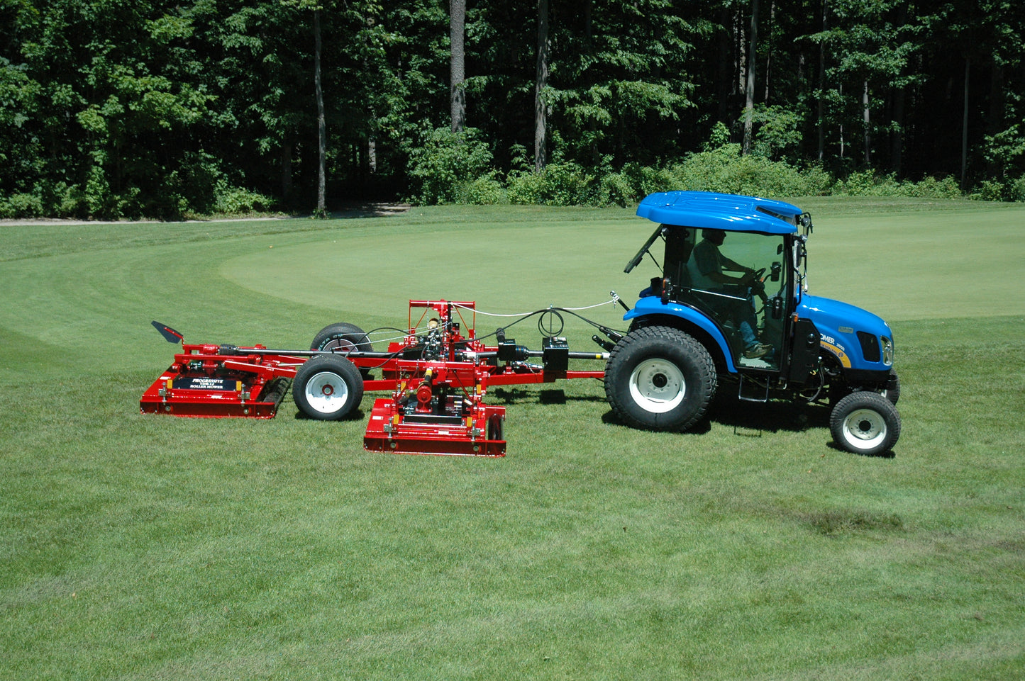 Progressive Turf Equipment Inc. Tri-Deck Roller Finishing Mower | Model TDR-12 | Cutting Width 12' | 25–40 HP | For Tractor